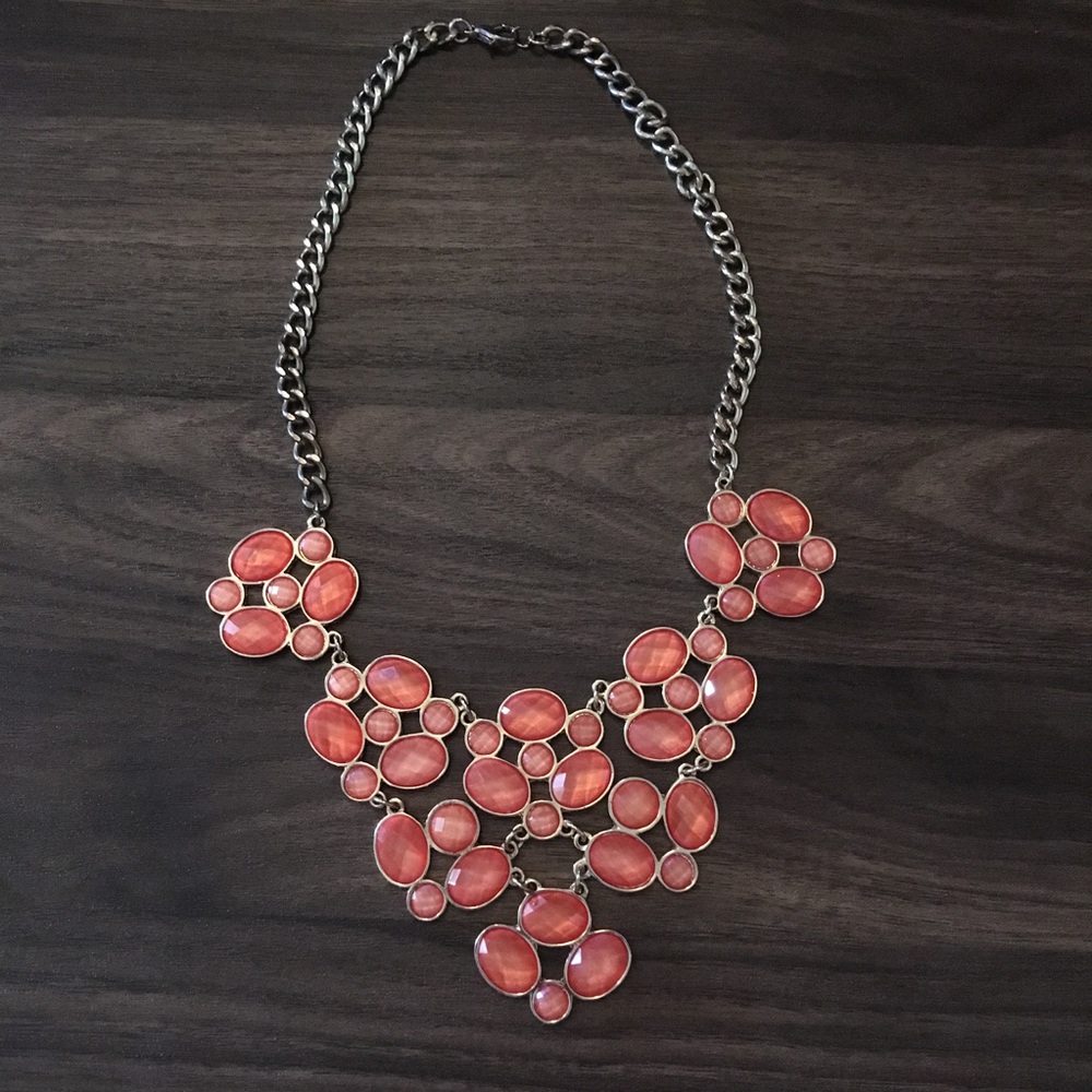 Orange Statement Necklace - image 2